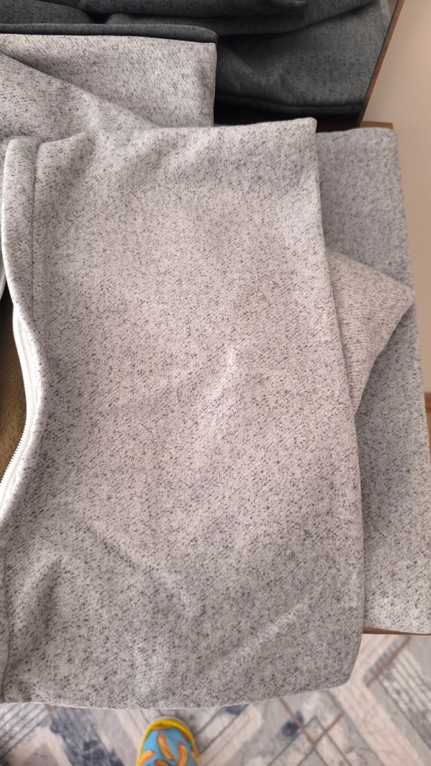 Gri Fermuarlı 4 Adet Kırlent Kılıfı - Görsel 3