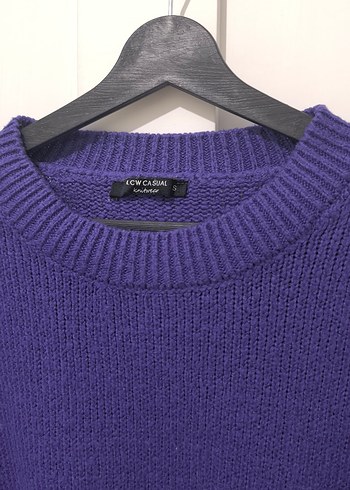 Mor Kadın Triko Sweatshirt - Görsel 4