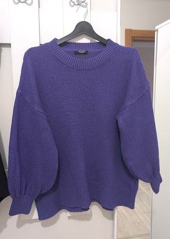 Mor Kadın Triko Sweatshirt - Görsel 5