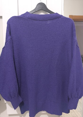 Mor Kadın Triko Sweatshirt - Görsel 3