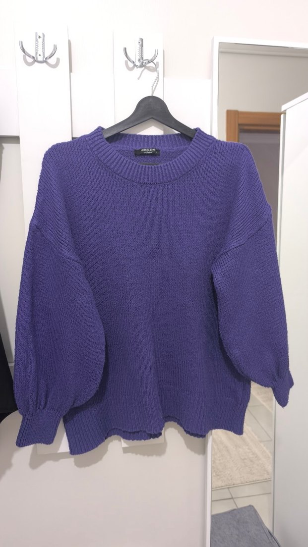 Mor Kadın Triko Sweatshirt - Görsel 5