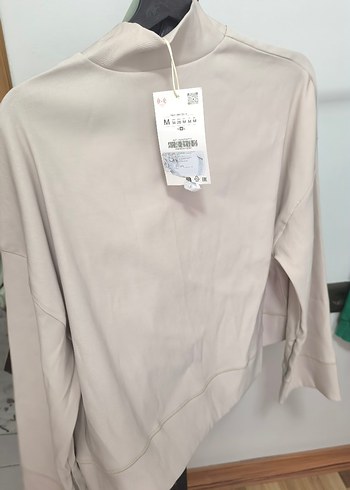 Zara Kadın Sweatshirt, Uzun Kollu, Rahat Kesim