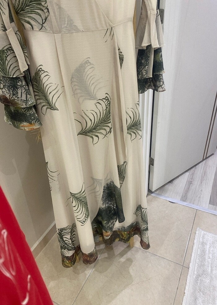 Şık Tesettür elbise - Görsel 2