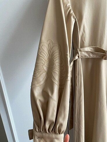 Suni deri elbise - Görsel 2