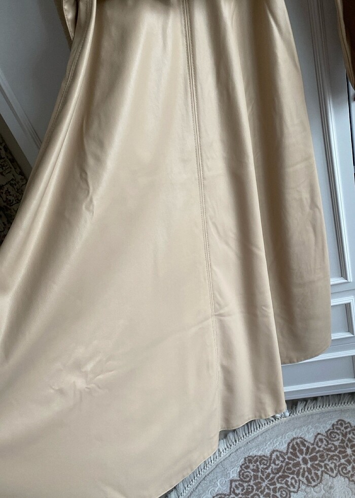 Suni deri elbise - Görsel 5