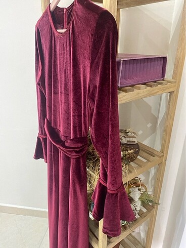 Kadife elbise - Görsel 6