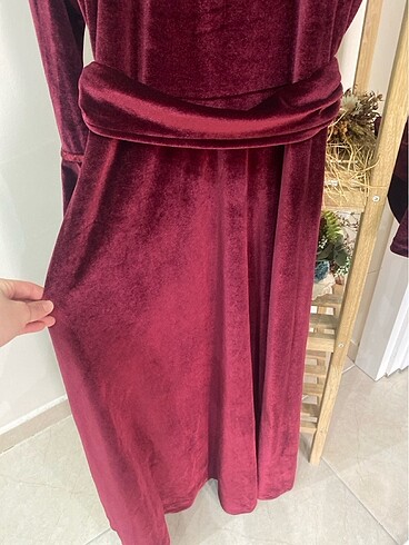 Kadife elbise - Görsel 5