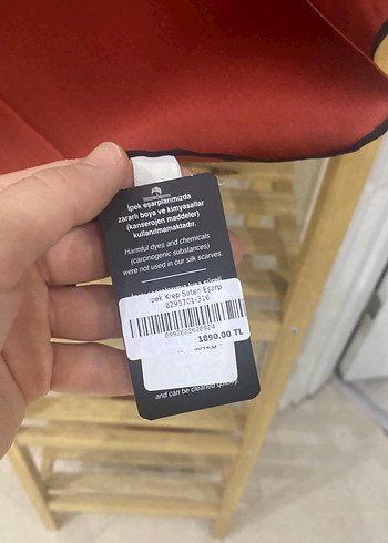 Çok Renkli İpek Kadın eşarp - Görsel 2