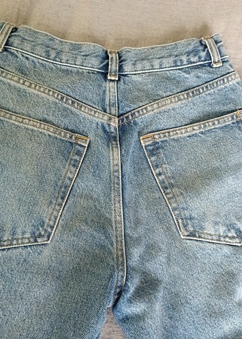 Rahat Kesim Midi Mavi Denim Kadın Jean - Görsel 3