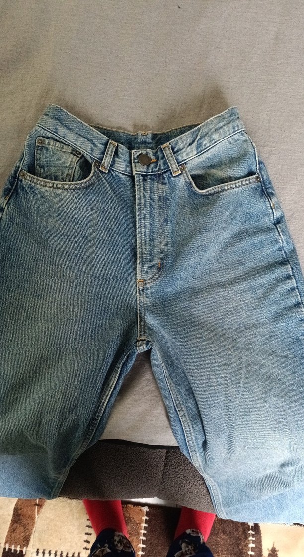 Rahat Kesim Midi Mavi Denim Kadın Jean - Görsel 2