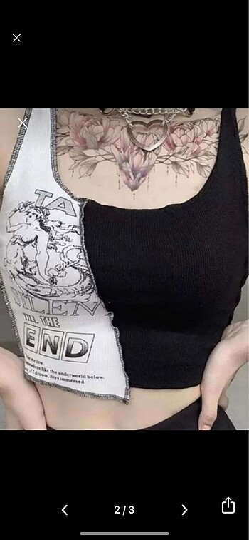 Sheinside Y2k askılı crop