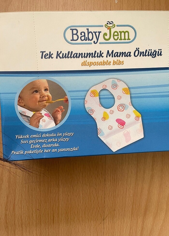 Babyjem marka tek kullanımlık mama önlüğü - Görsel 3