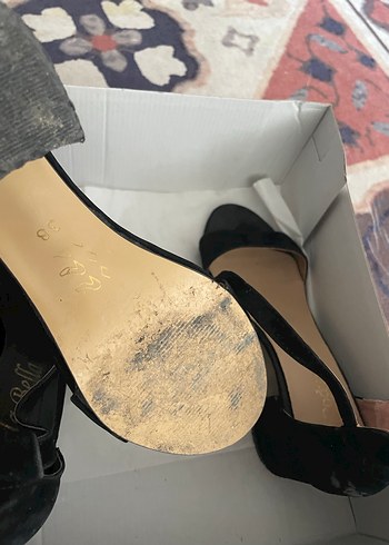 Diğer Siyah Tokalı Stiletto Topuklu Kadın Ayakkabı