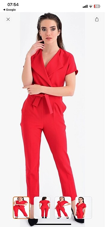 Kırmızı Tulum mezuniyet için - Görsel 2