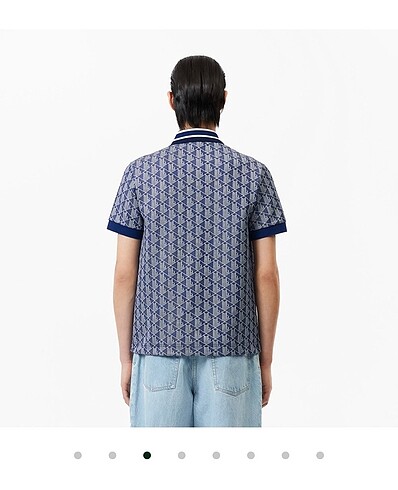s Beden lacivert Renk Erkek lacoste Classic fit monogram lacivert polo t-shirt