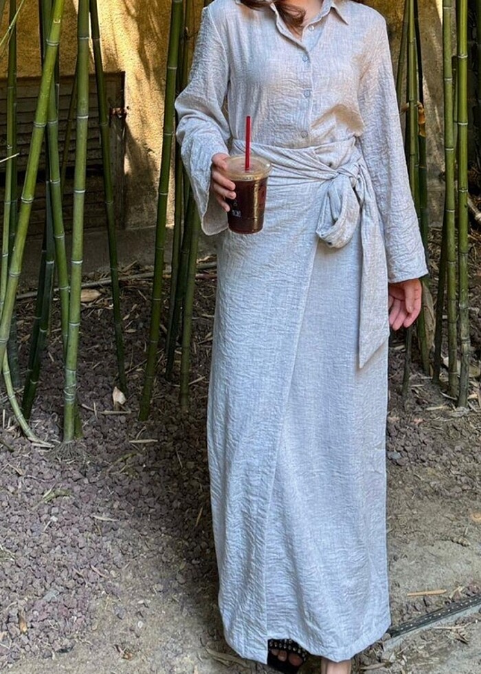 alt üst takım gömlek etekli takım - Görsel 3