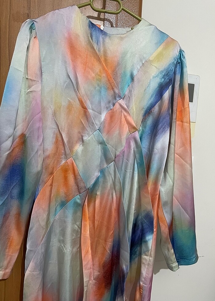 rengarenk elbise - Görsel 3