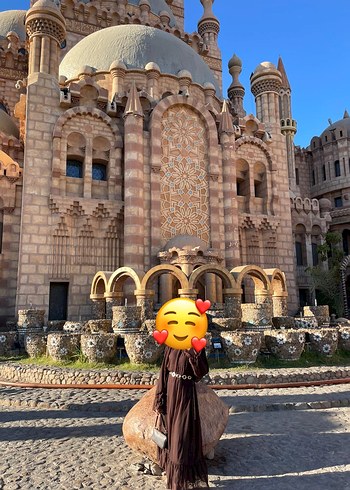 Uzun kahverengi Bağlama Desenli Gotik Elbise - Görsel 2