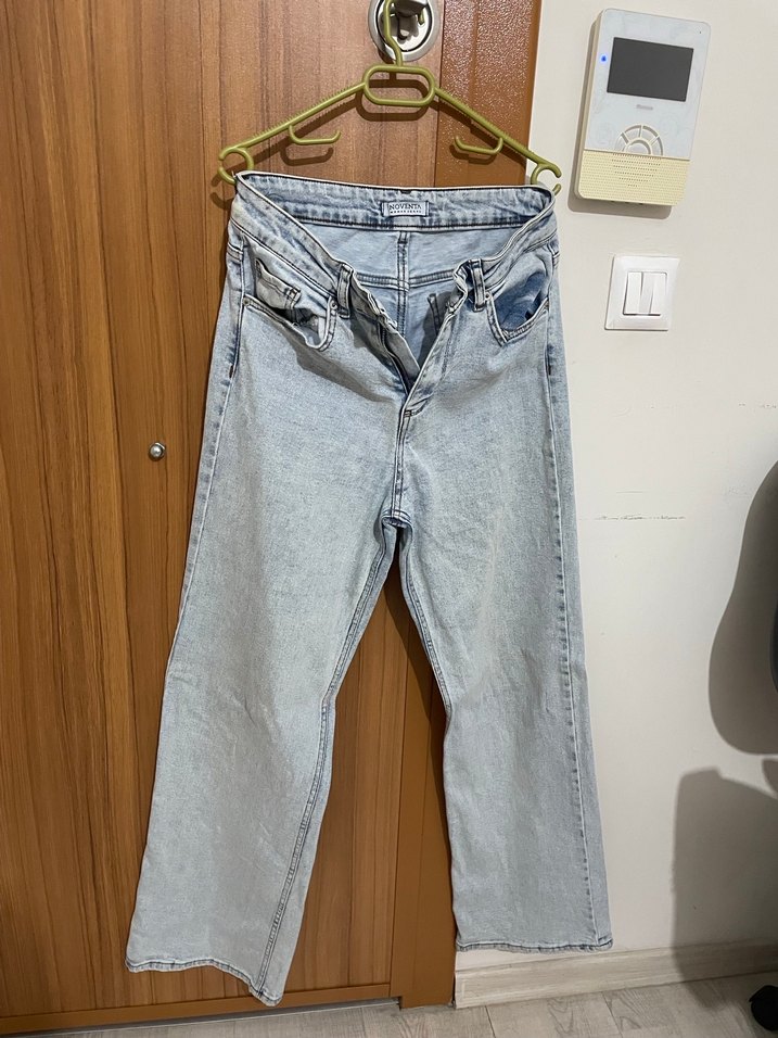 açık mavi Renk Normal Kesim  Kadın Kot Pantolon - Görsel 3