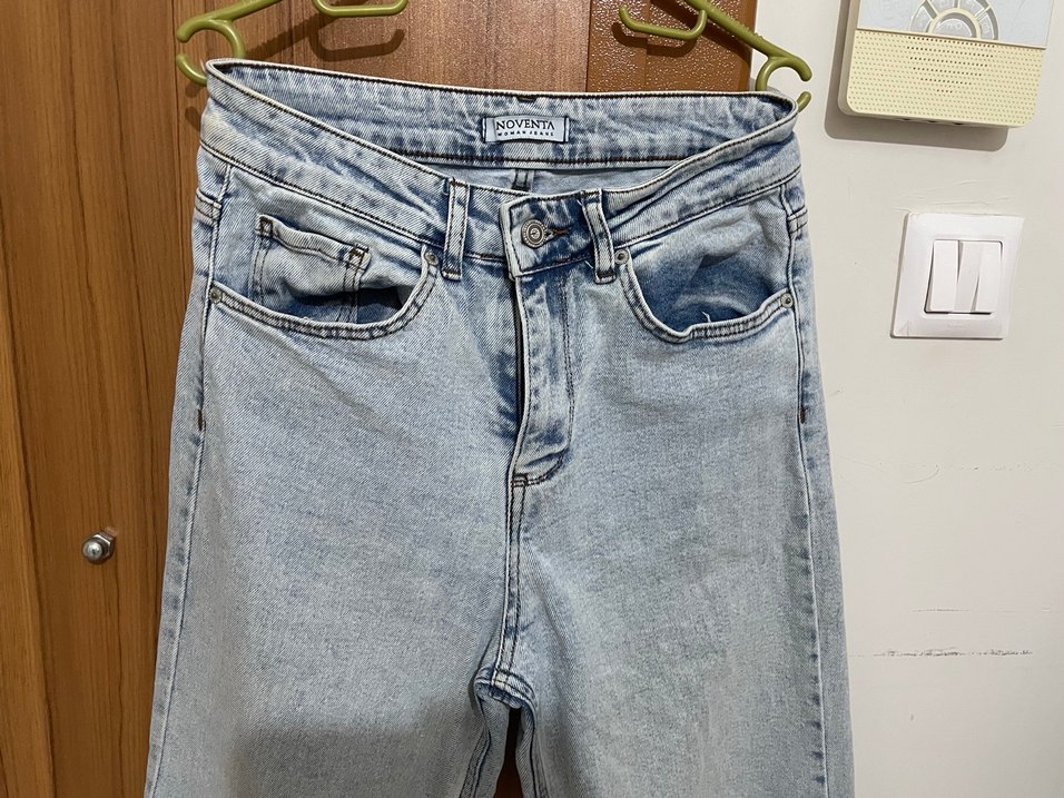 açık mavi Renk Normal Kesim  Kadın Kot Pantolon - Görsel 2