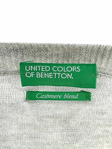 l Beden gri Renk Benetton T-shirt %70 İndirimli.