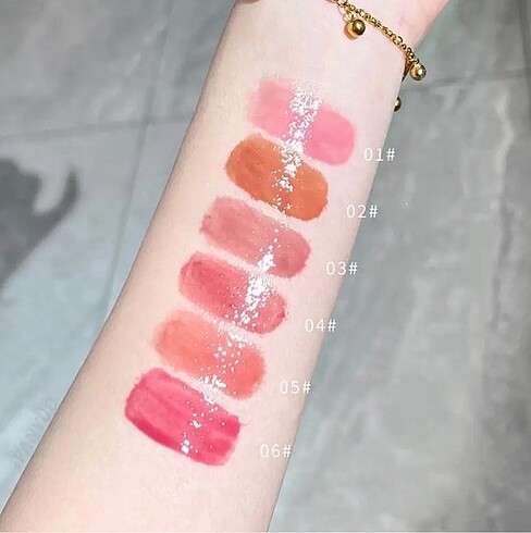 Beden pembe Renk cappuvini heart jelly lipstick