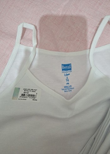 Beyaz Çocuk Atlet, İnce Askılı 6lı - Görsel 3