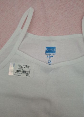 Beyaz Çocuk Atlet, İnce Askılı 6lı - Görsel 2