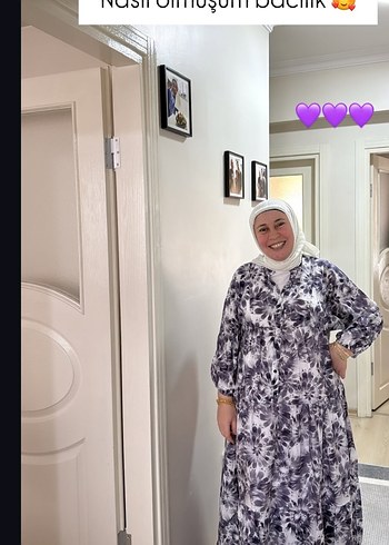 Viskon günlük elbise