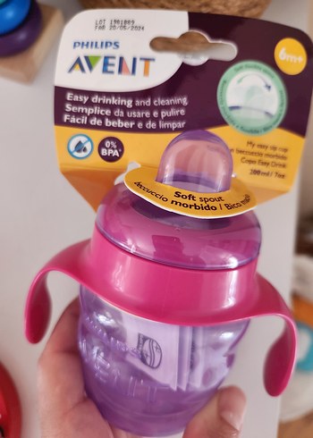  Beden pembe Renk Philips Avent Renkli Pembe Bebek Biberonu