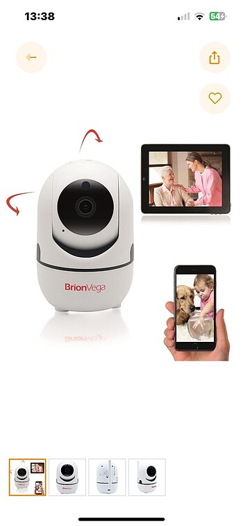 Brion Vega BV6000 İP Bebek izleme kamerası