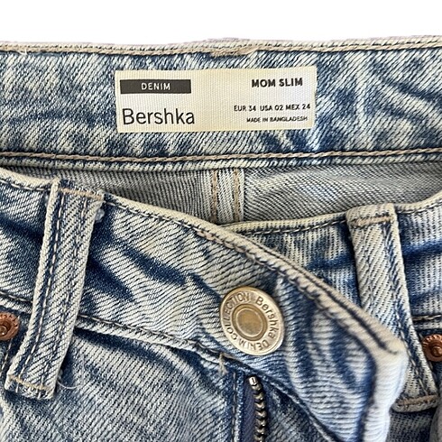 Bershka Bershka Mom Açık Mavi Jean