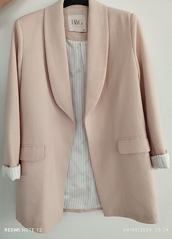m Beden ten rengi Renk Blazer ceket