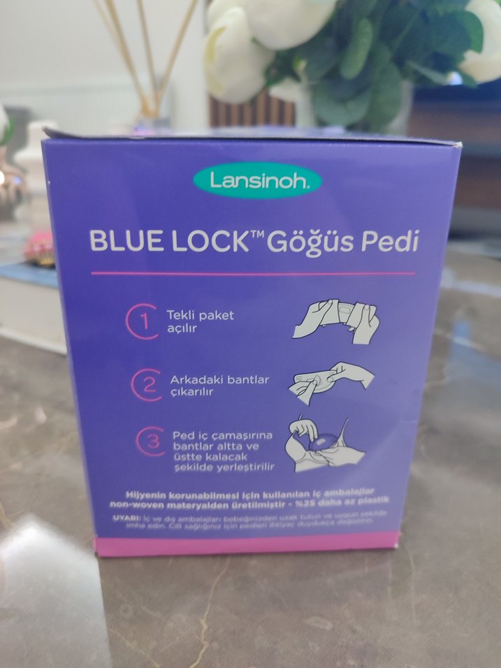 Lansinoh Blue Lock Göğüs Pedi 36'lı - Görsel 4