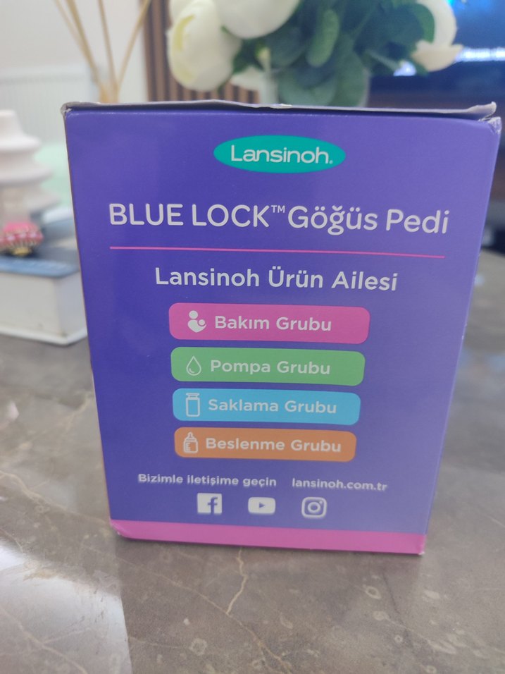Lansinoh Blue Lock Göğüs Pedi 36'lı - Görsel 2