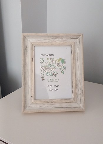 Bej Ahşap Görünümlü 13x18 cm Çerçeve