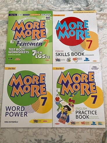 7. Sınıf İngilizce more more kitapları