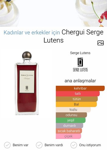 Serge Lutens Chergui muadil parfüm