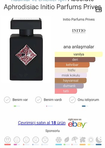 Initio absolute Aphrodisiac muadil parfüm