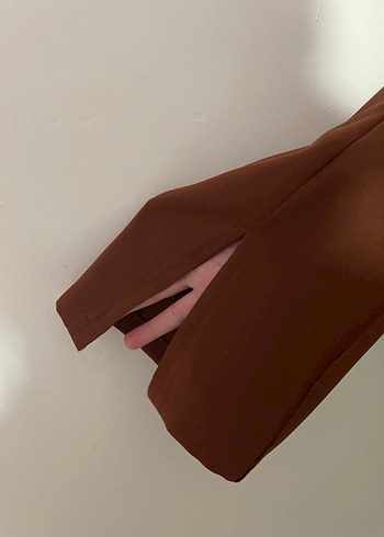 Kahverengi Kadın Kemerli Rahat Pantolon - Görsel 2