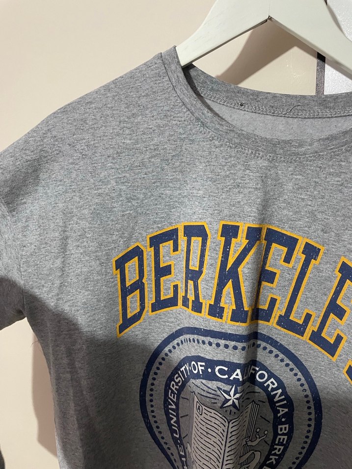Gri Berkeley Baskılı Kadın Sweatshirt - Görsel 2