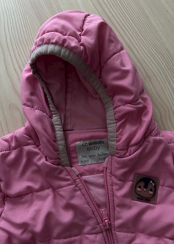 Kız Bebek Pembe Kapüşonlu Tulum - Görsel 6