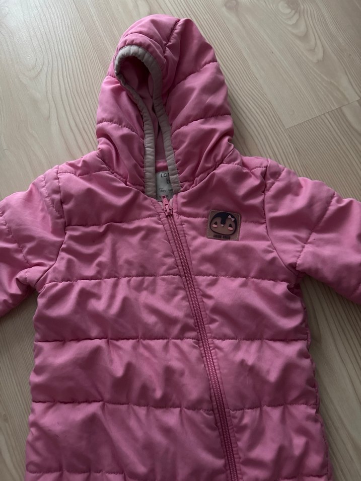 Kız Bebek Pembe Kapüşonlu Tulum - Görsel 2