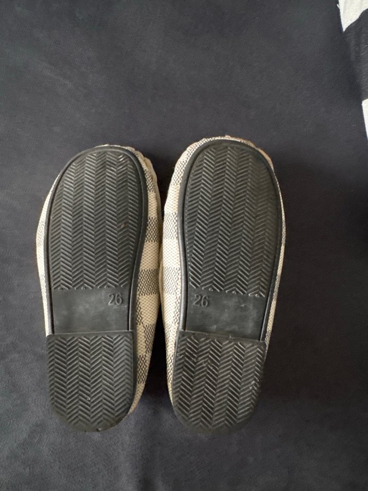 Erkek Çocuk Beyaz Kareli Loafer Ayakkabı - Görsel 4