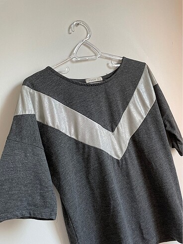 TOPSHOP ÇARPRAZ DETAY T-SHIRT - Görsel 3