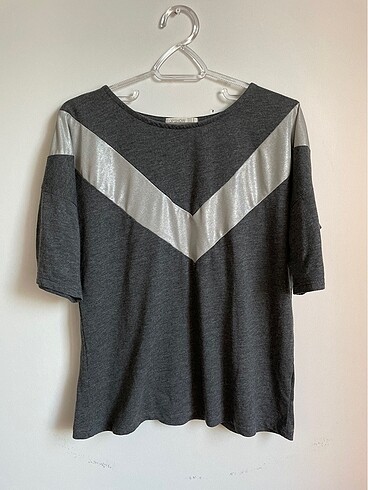 TOPSHOP ÇARPRAZ DETAY T-SHIRT - Görsel 4