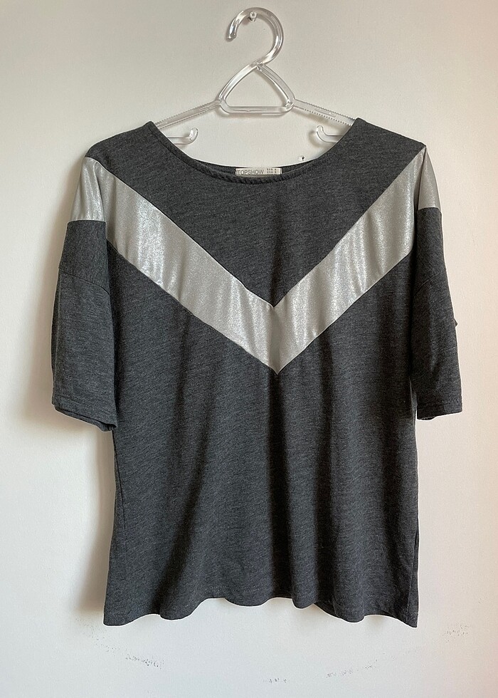 TOPSHOP ÇARPRAZ DETAY T-SHIRT - Görsel 4