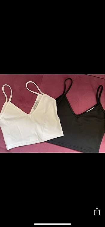 İKİ ADET ASKILI CROP