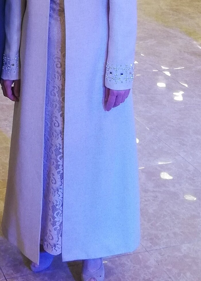 İkili takım abiye kaftan - Görsel 5