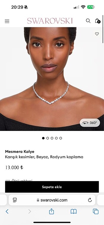 Swarovski Mesmera Kolye